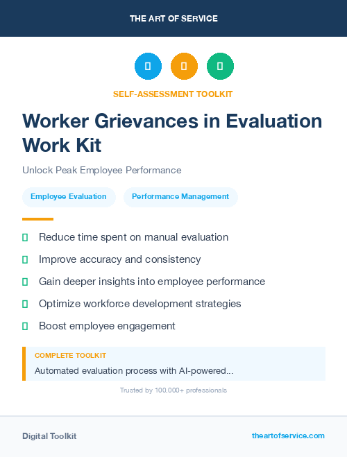 Worker Grievances in Evaluation Work Kit