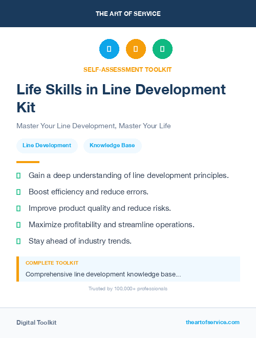 Life Skills in Line Development Kit