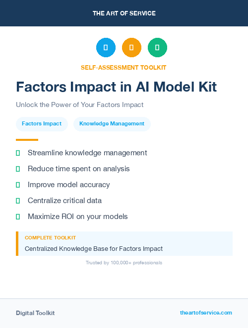 Factors Impact in AI Model Kit