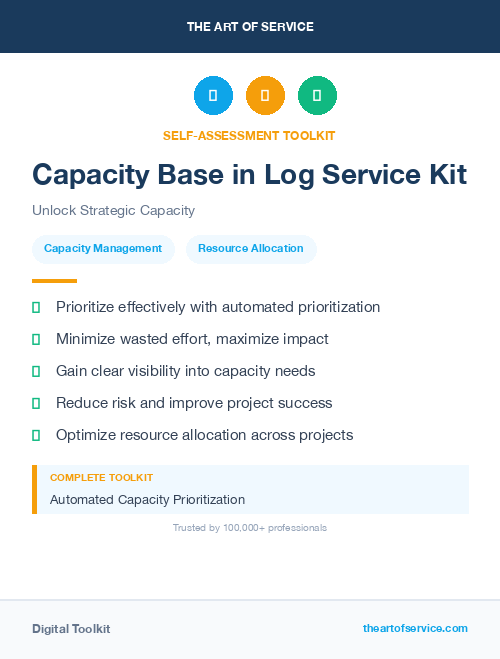 Capacity Base in Log Service Kit
