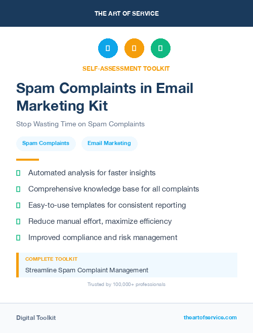Spam Complaints in Email Marketing Kit