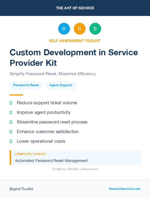 Custom Development in Service Provider Kit