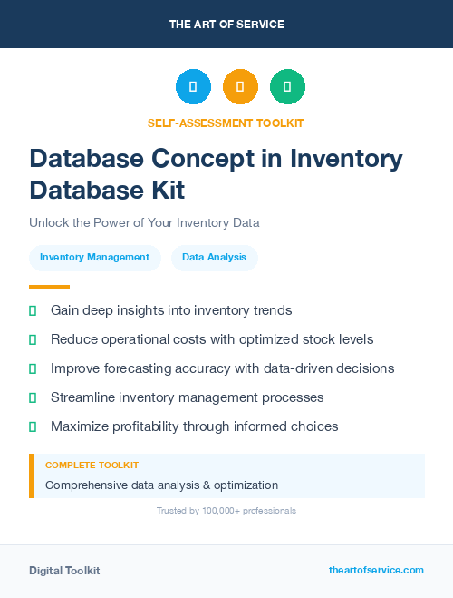 Database Concept in Inventory Database Kit