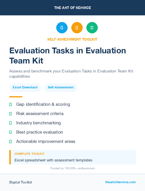 Evaluation Tasks in Evaluation Team Kit