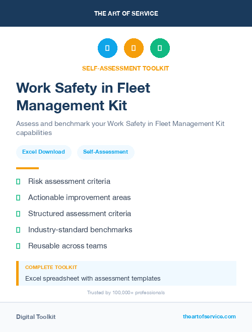 Work Safety in Fleet Management Kit