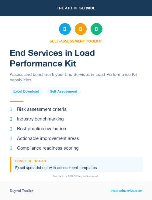 End Services in Load Performance Kit