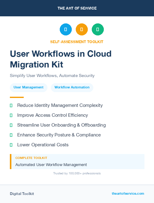 User Workflows in Cloud Migration Kit
