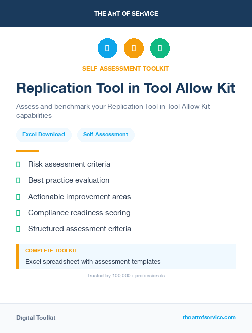 Replication Tool in Tool Allow Kit