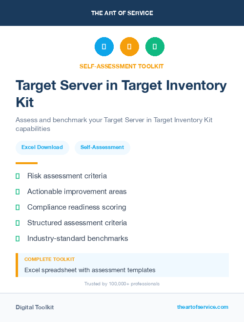 Target Server in Target Inventory Kit