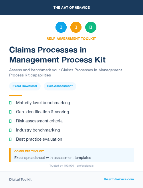 Claims Processes in Management Process Kit