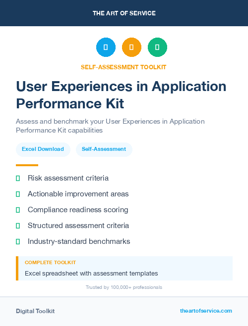 User Experiences in Application Performance Kit