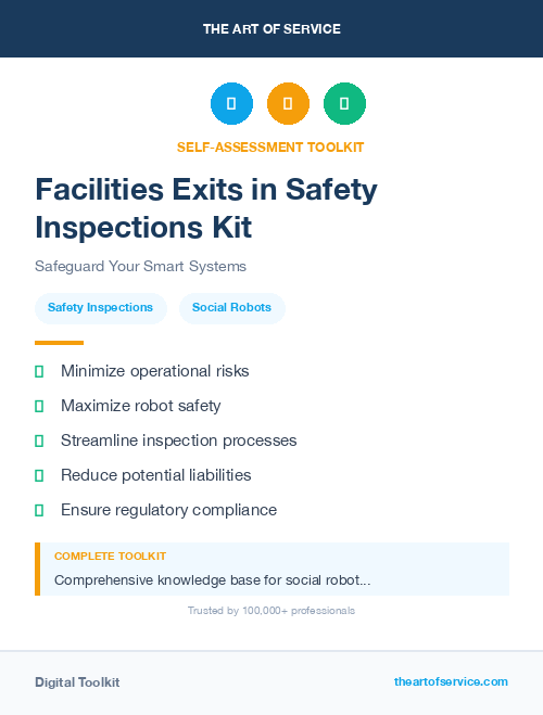Facilities Exits in Safety Inspections Kit