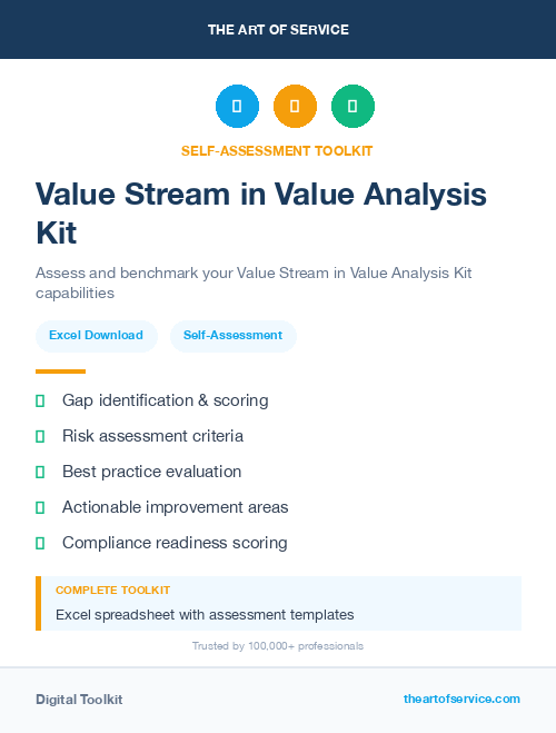 Value Stream in Value Analysis Kit
