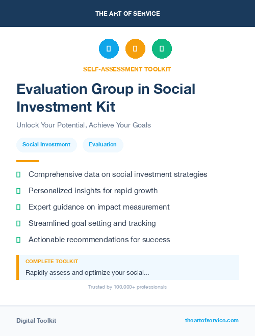 Evaluation Group in Social Investment Kit