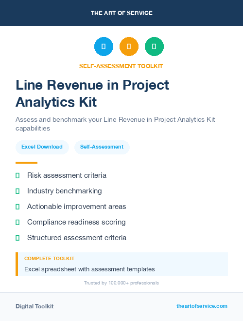 Line Revenue in Project Analytics Kit