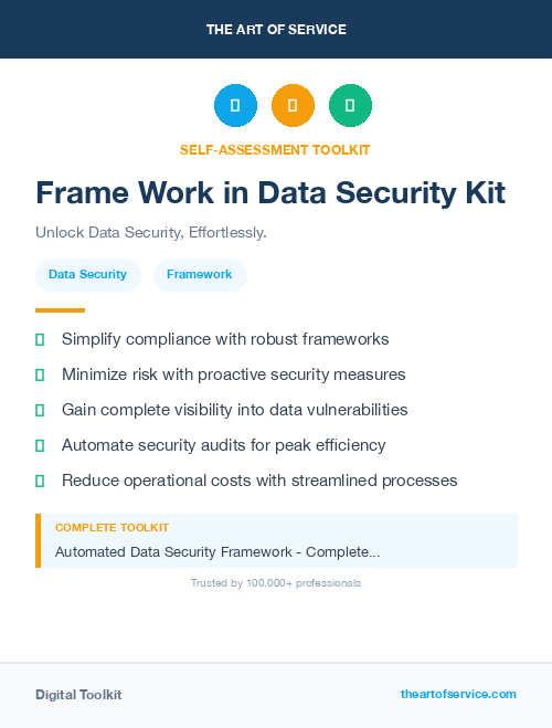 Frame Work in Data Security Kit