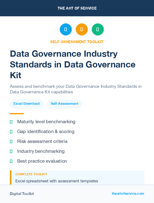 Data Governance Industry Standards in Data Governance Kit