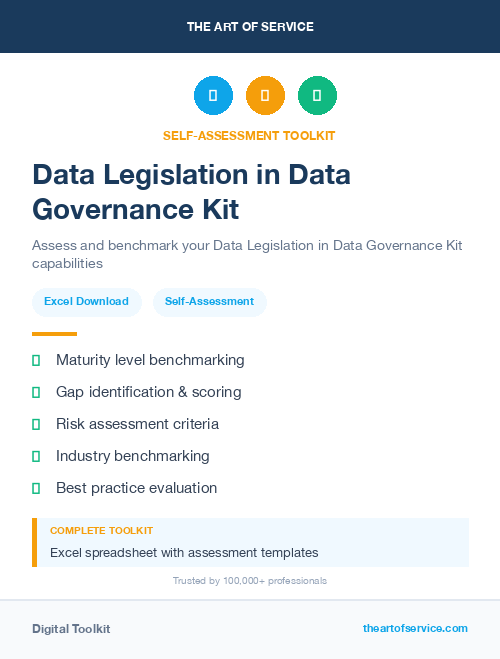 Data Legislation in Data Governance Kit