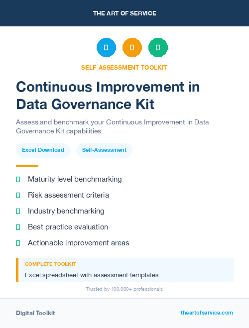 Continuous Improvement in Data Governance Kit