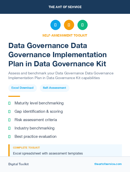 Data Governance Data Governance Implementation Plan in Data Governance Kit