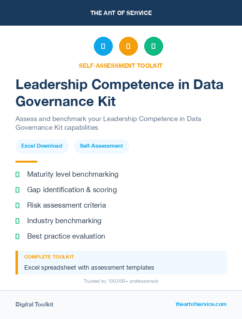Leadership Competence in Data Governance Kit
