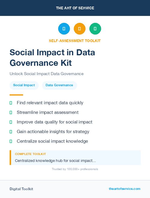 Social Impact in Data Governance Kit