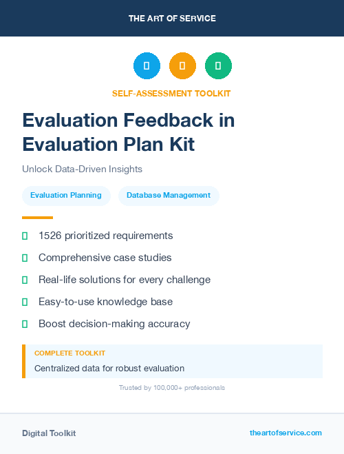 Evaluation Feedback in Evaluation Plan Kit