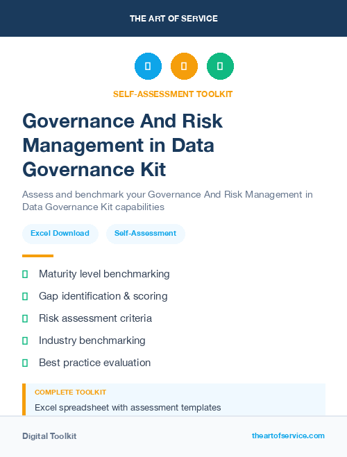 Governance And Risk Management in Data Governance Kit