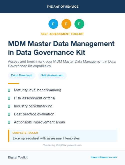 MDM Master Data Management in Data Governance Kit