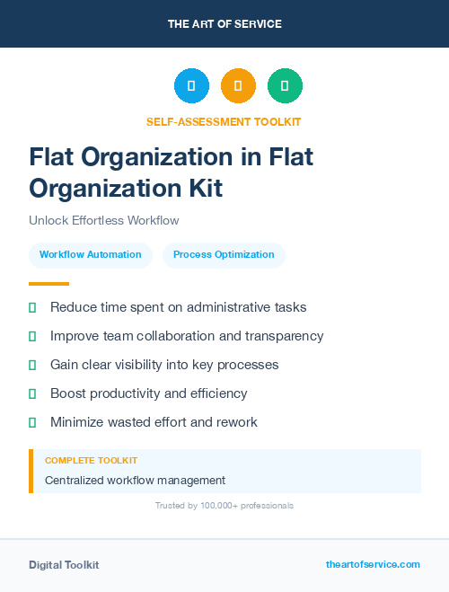 Flat Organization in Flat Organization Kit