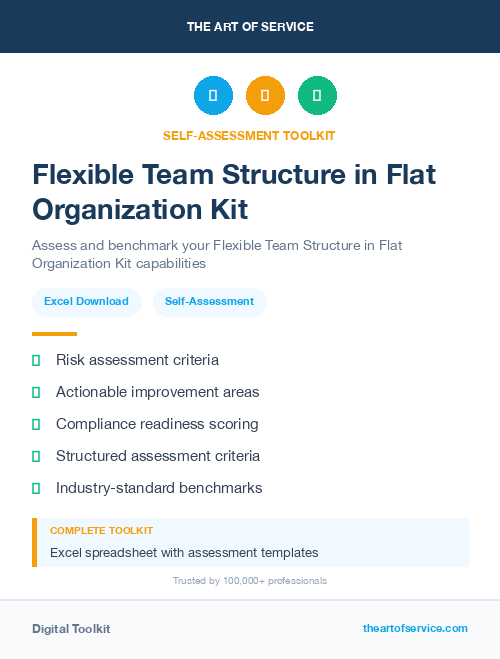 Flexible Team Structure in Flat Organization Kit