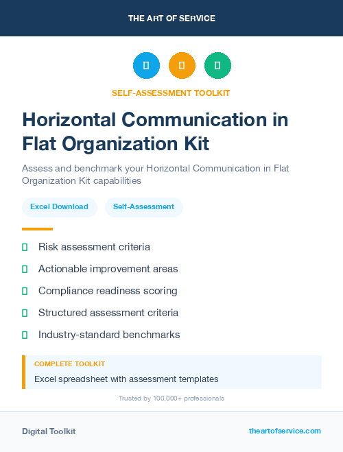 Horizontal Communication in Flat Organization Kit