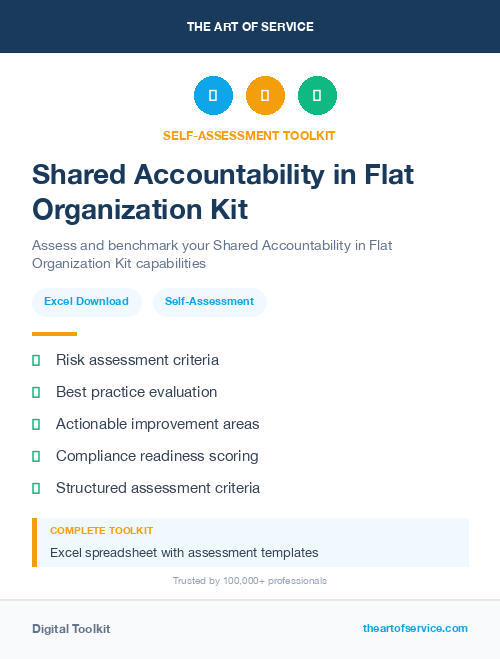 Shared Accountability in Flat Organization Kit