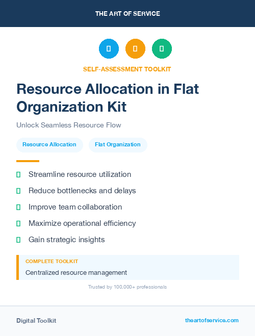 Resource Allocation in Flat Organization Kit