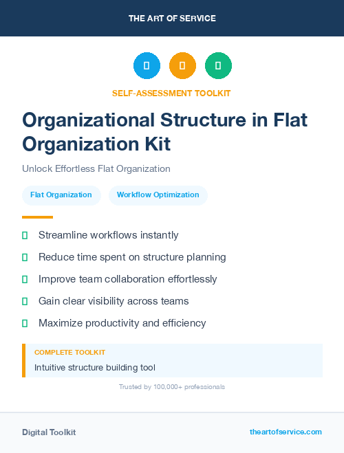 Organizational Structure in Flat Organization Kit