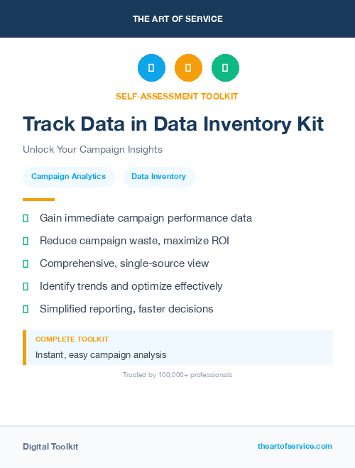 Track Data in Data Inventory Kit