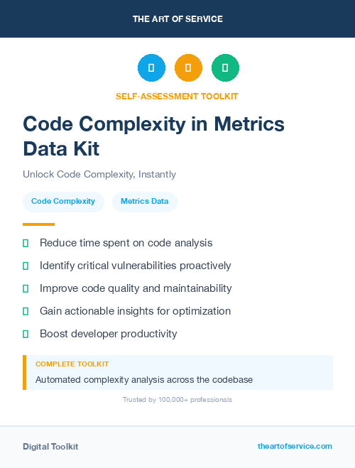 Code Complexity in Metrics Data Kit