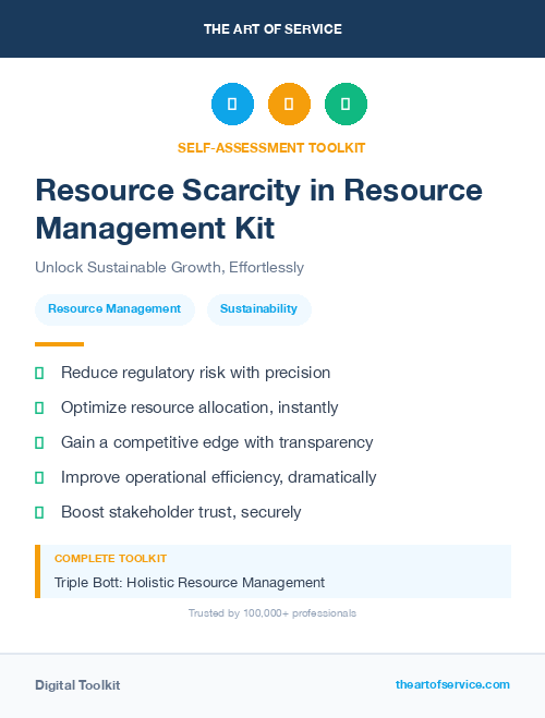 Resource Scarcity in Resource Management Kit