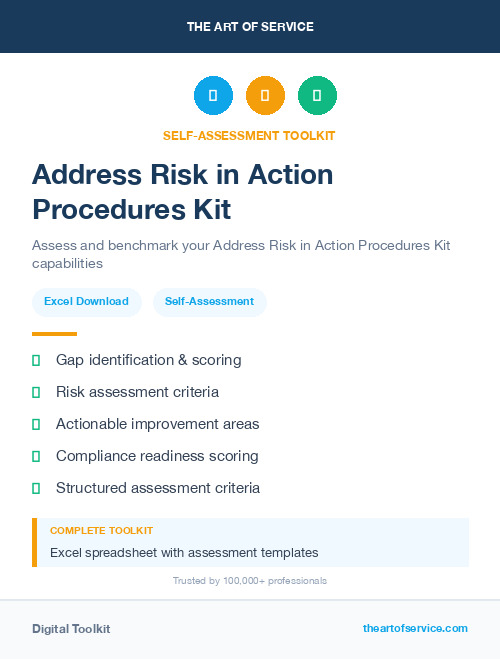 Address Risk in Action Procedures Kit