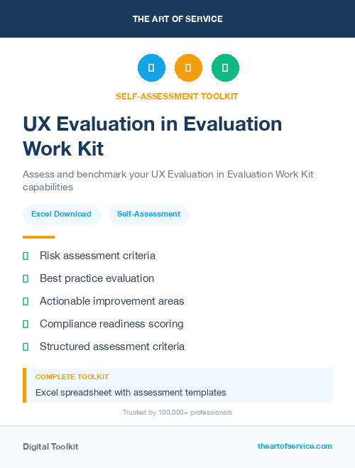 UX Evaluation in Evaluation Work Kit
