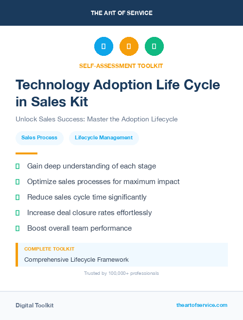 Technology Adoption Life Cycle in Sales Kit