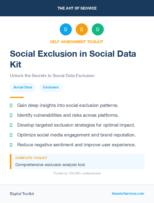 Social Exclusion in Social Data Kit