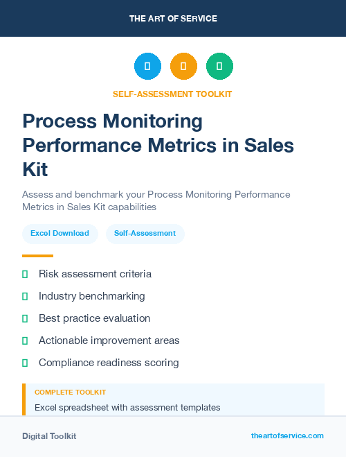 Process Monitoring Performance Metrics in Sales Kit