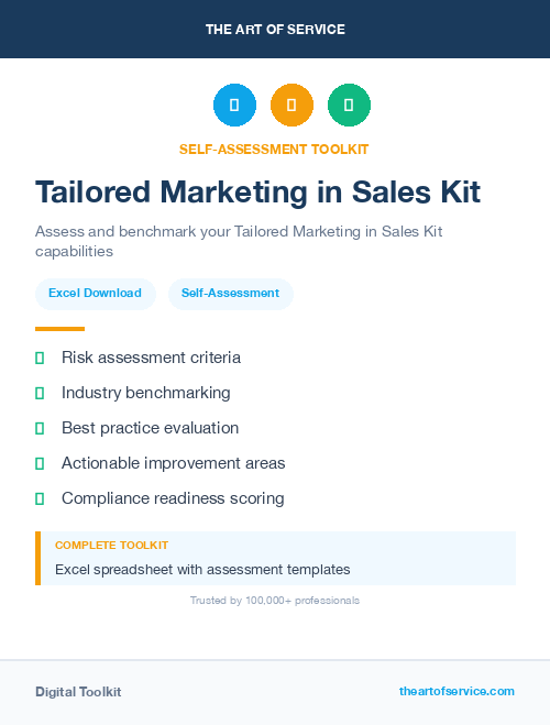Tailored Marketing in Sales Kit