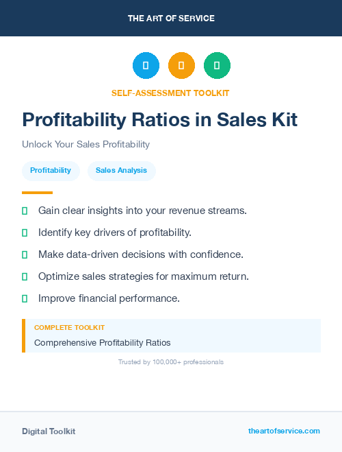 Profitability Ratios in Sales Kit