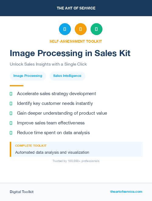 Image Processing in Sales Kit
