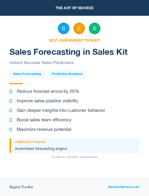 Sales Forecasting in Sales Kit