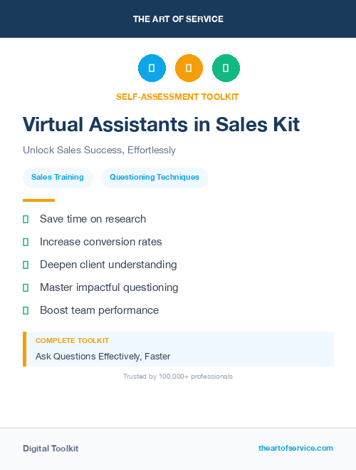 Virtual Assistants in Sales Kit