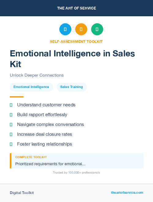Emotional Intelligence in Sales Kit