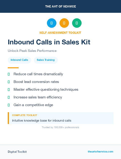 Inbound Calls in Sales Kit